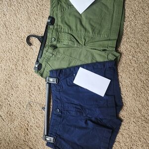 Patagonia Women Shorts 2 Psir Green Navy 0 Excellent